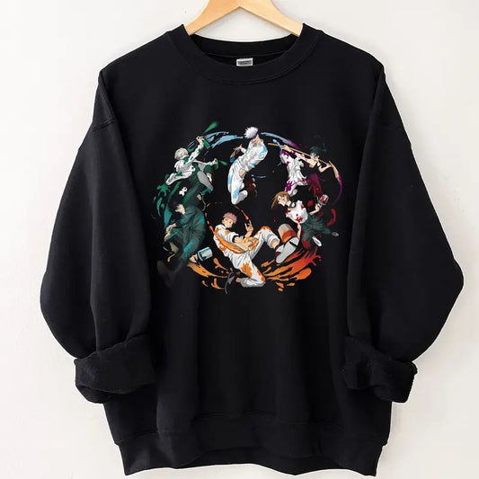 Demon Slayer Hoodie, Inosuke Hashibira Shirt, Retro Anime Sweatshirt, Rengoku Shirt, Gift For Him, Gift For Her, Unisex Shirt, Anime Gifts