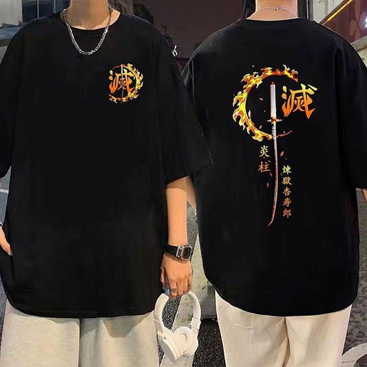 Demon Slayer Kyojuro Rengoku Katana Shirt, 90s Slayer Style, Anime T-shirt, Anime Sweatshirt, Graphic Anime Tee, Anime Lovers Shirt, Japanese Anime Tees, Special Shirt, Anime Manga Shirt, Anime Shirt, Hoodie, Gift For Fans Gift For Men Gift For Women.