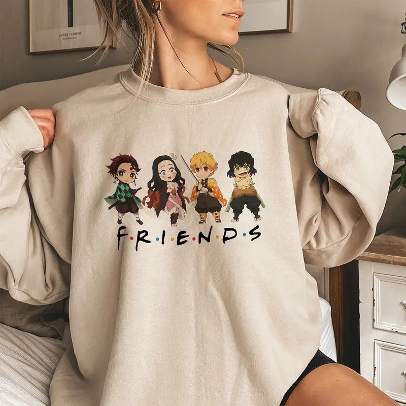 Demon Slayer team Shirt t-shirt, Tanjiro Nezuko Zenitsu Inosuke Shirt, Demon Slayer main characters shirt, Kimetsu No Yaiba t-shirt, anime sweatshirt hoodie, Tanjiro shirt, Rengoku t-shirt