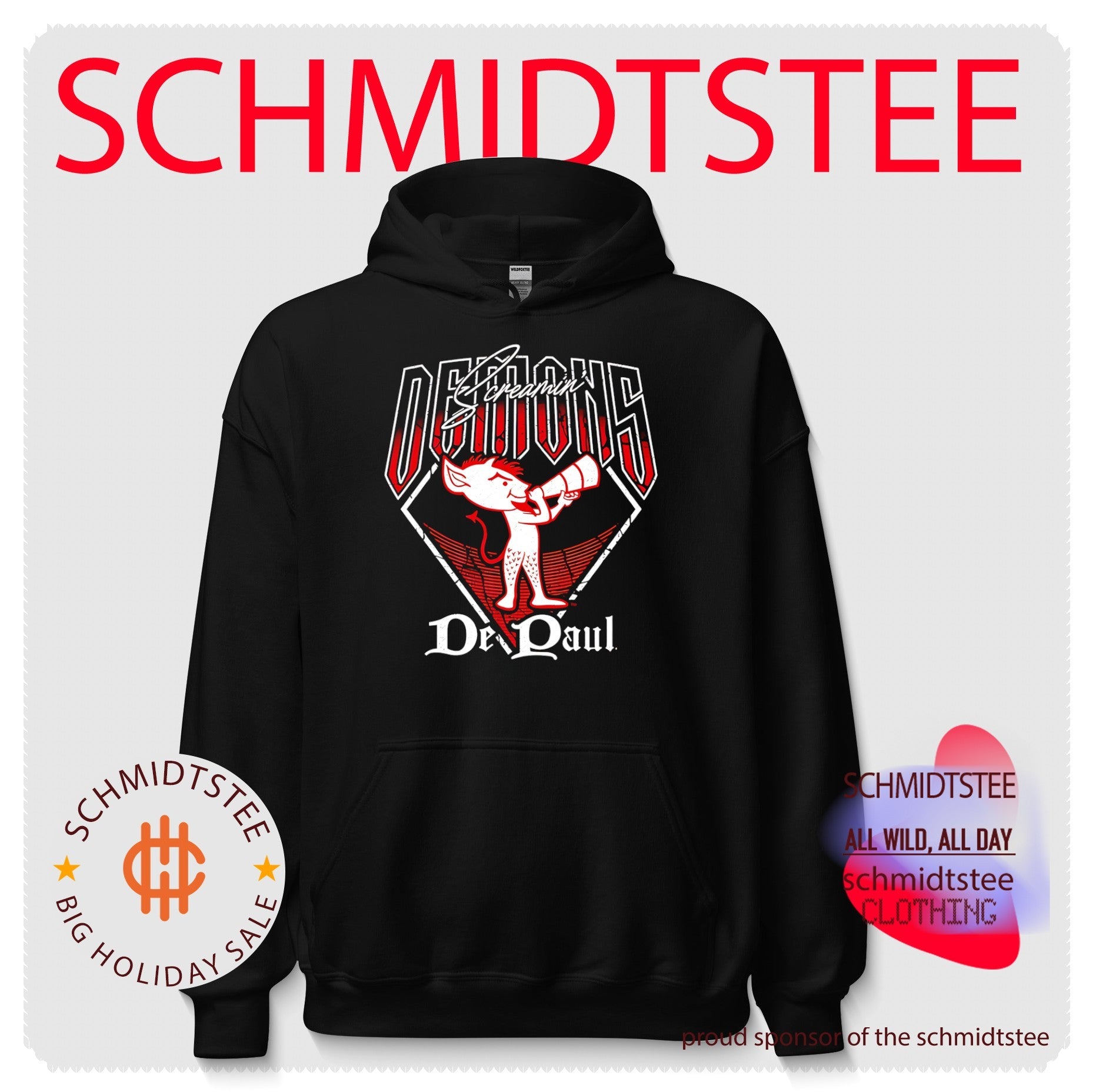 Demons screamin’ De Paul demons mascot shirt