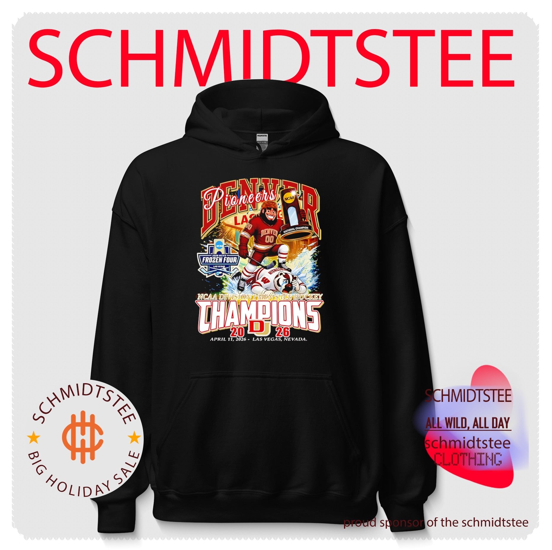 Denver Pioneers NCAA Division I Men’s Ice Hockey Champions mascot shirt