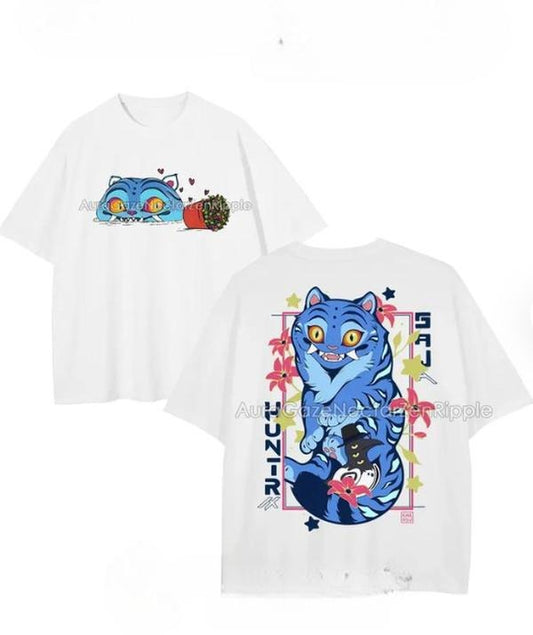Derpy Tiger T-shirt, Retro KPop Demon Hunters T-shirt, KPop Demon Fan Edition Shirt, Gift For Retro Music Lovers, Gift For Anime-Inspired Outfit Fans