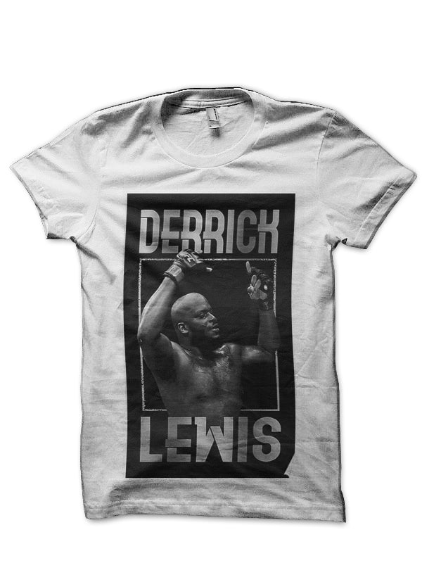 Derrick Lewis White T-Shirt Hoodie, Sweatshirt | CoreVibeTees.com