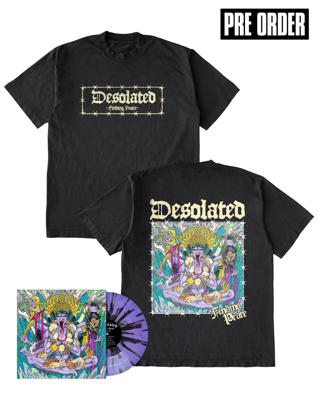 Desolated - Finding Peace T-shirt + Vinyl or CD Bundle Hoodie, Sweatshirt | CoreVibeTees.com