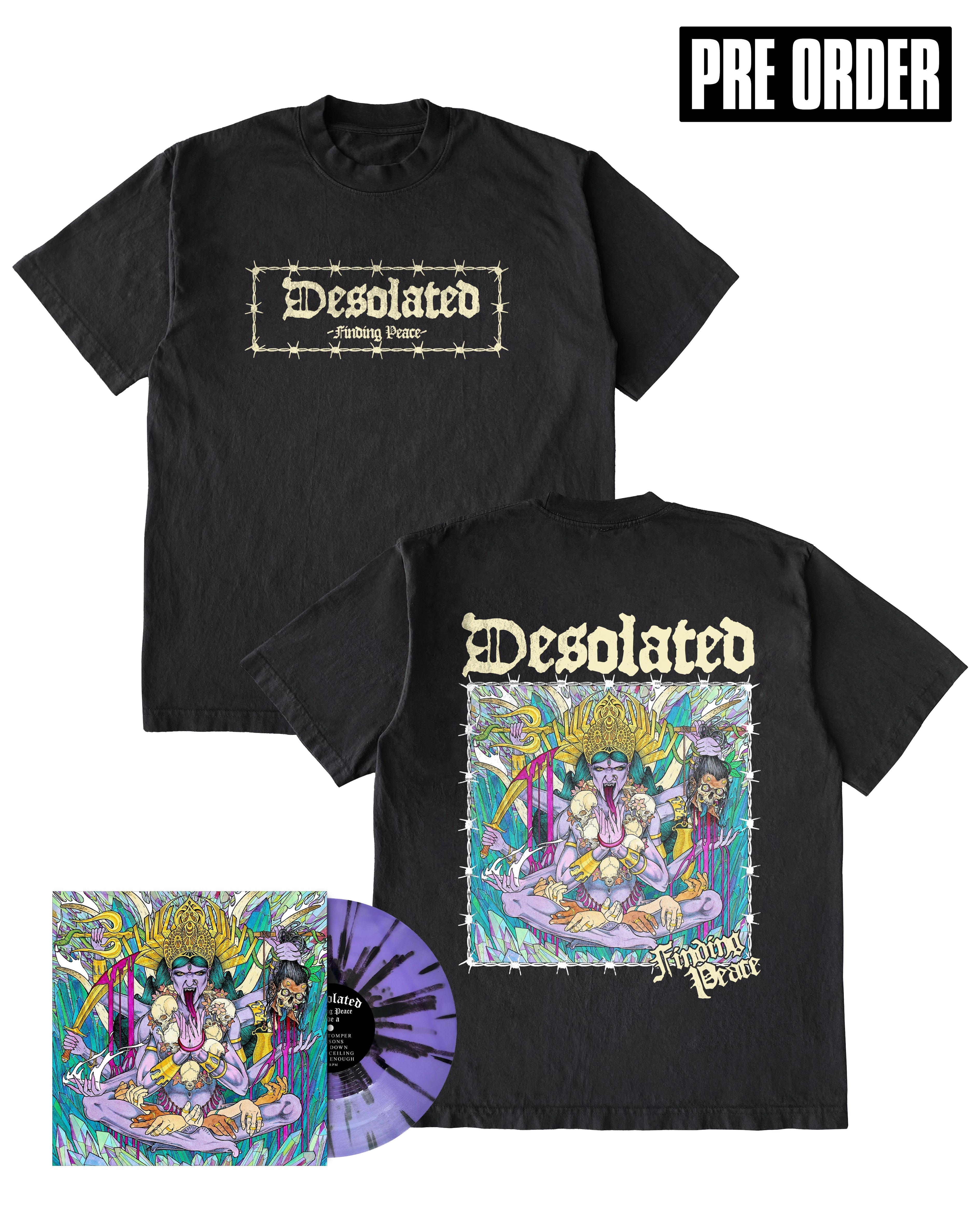 Desolated - Finding Peace T-shirt + Vinyl or CD Bundle Hoodie, Sweatshirt | CoreVibeTees.com