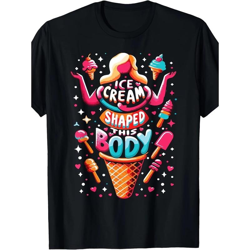 Dessert Ice Cream T-Shirt -100% Cotton Made in USA