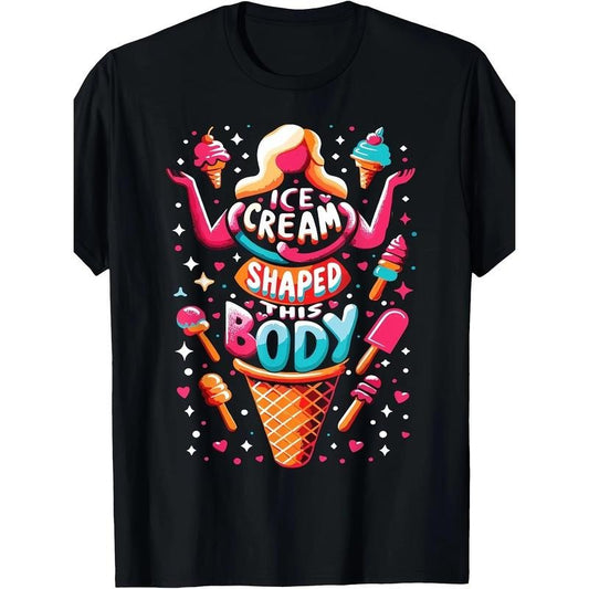 Dessert Ice Cream T-Shirt -100% Cotton Made in USA