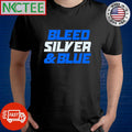 Detroit Football Bleed Silver and Blue shirt