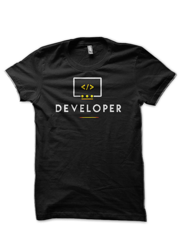 Developer Black T-Shirt Hoodie, Sweatshirt | CoreVibeTees.com