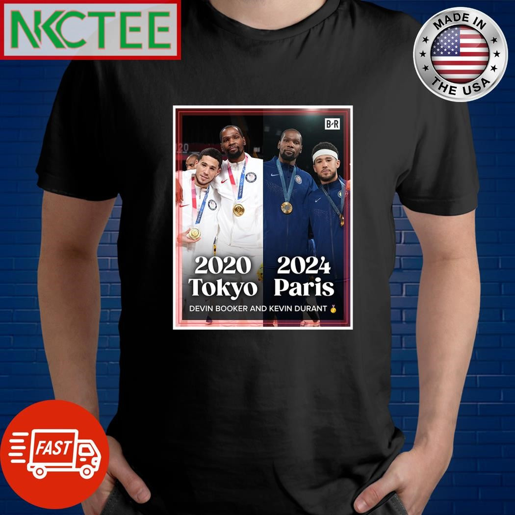 Devin Book and Kevin Durant have won 2 Olympic golds together 2020 2024 shirt