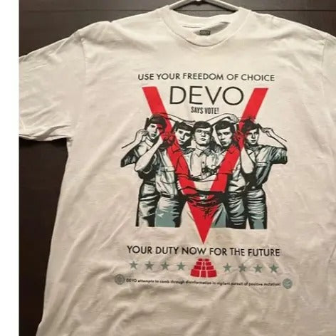 Devo Shepard Fairey Obey Vote Shirt Unisex Cotton Men Women Menswear Top