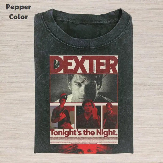 Dexter Vintage Graphic Tee, Dexter Morgan T-Shirt, TV Series Tee, Unisex Meme Cringe Funny Dumb Shirt, Gift For Men Women, Menswear Womenswear Streetwear Cotton Comfortstyle{n002}2