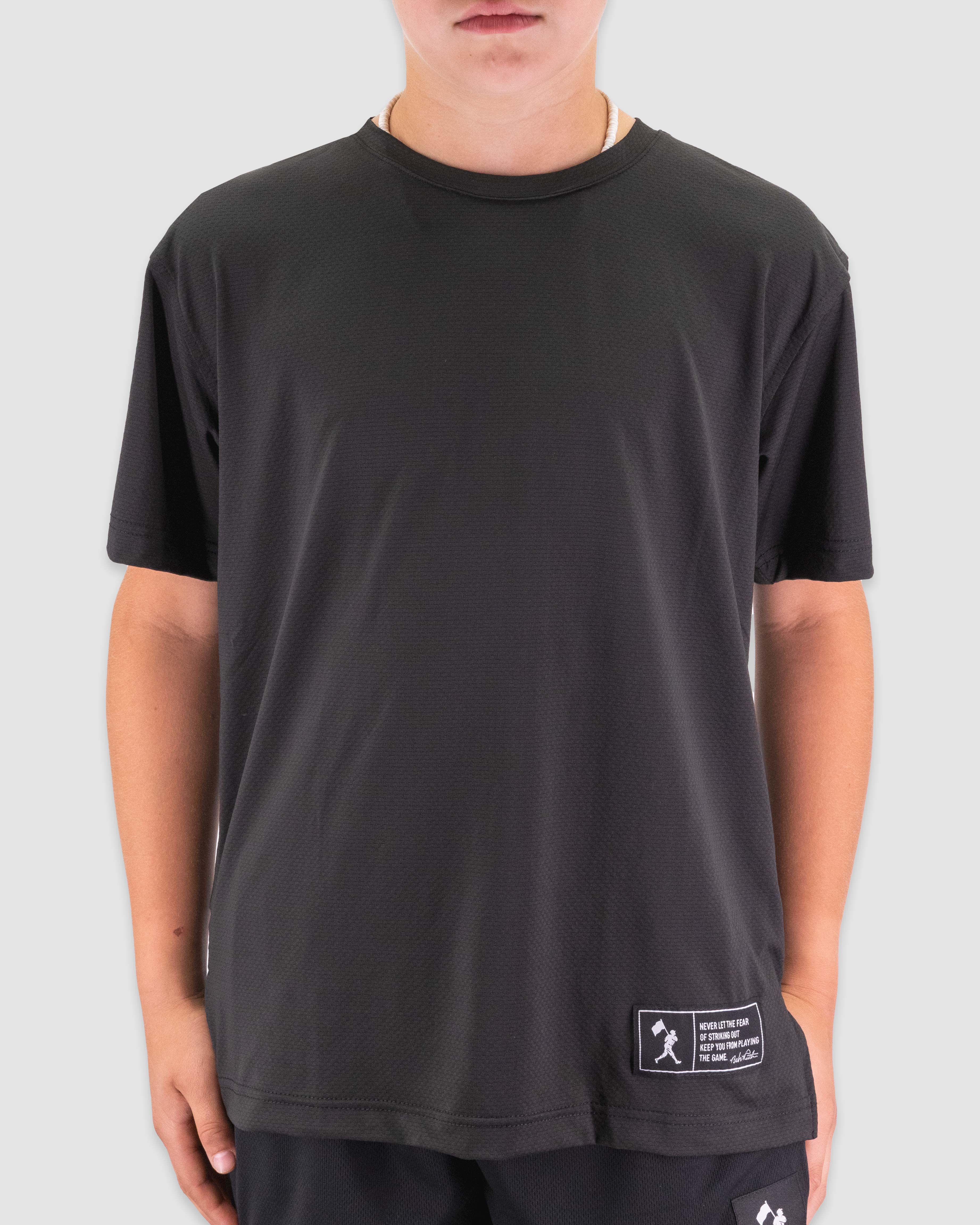 Diamond Flex Lite Oversized Training Tee (Black) - Youth Hoodie, Sweatshirt | CoreVibeTees.com (Image 2)