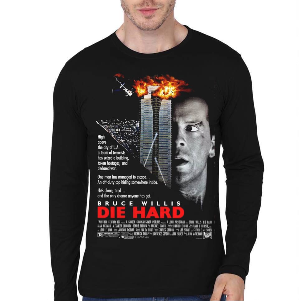 Die Hard Full Sleeve T-Shirt Hoodie, Sweatshirt | CoreVibeTees.com