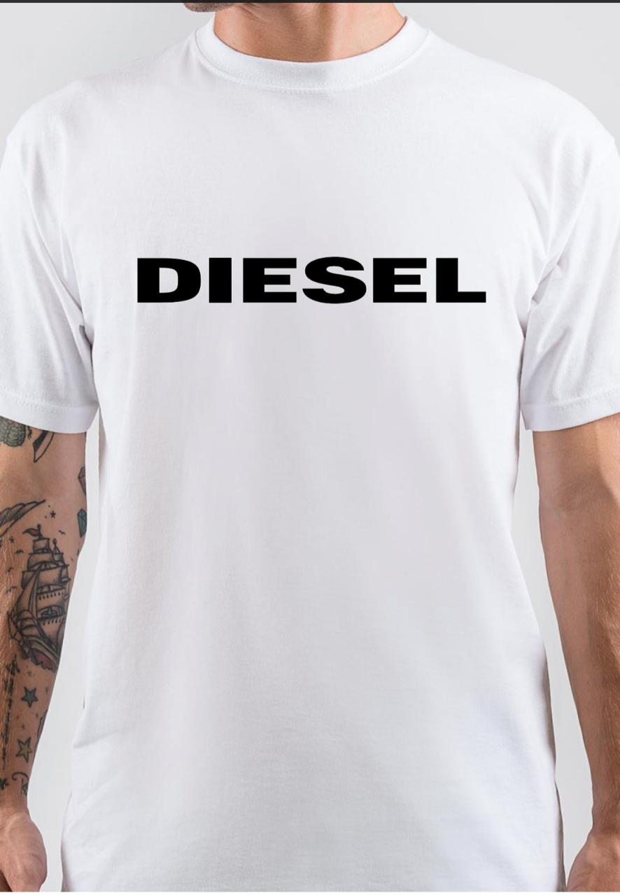 Diesel White T-Shirt Hoodie, Sweatshirt | CoreVibeTees.com