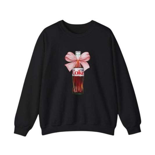 Diet Coke Pink Bow Sweatshirt, Diet Co ca Co la Crewneck Sweaters, Trendy Shirt, Gift for Diet Coke Drinker Hoodie
