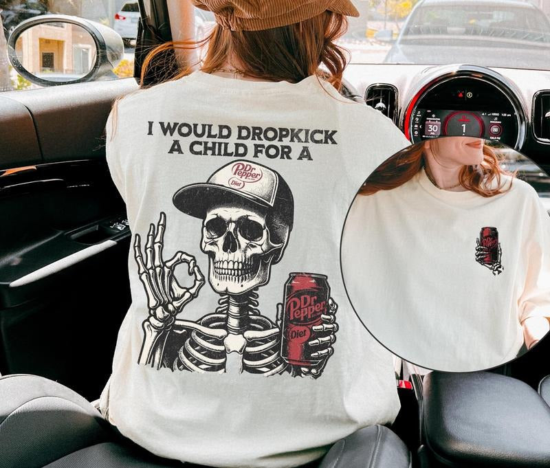 Diet Dr Pepper Shirt Diet Dr Pepper Skeleton Shirt Diet Dr Pepper Soda Gift For Her Gift For Him Trendy Graphic Tee Halloween Gift  T-shirt, sweater and Hoodie