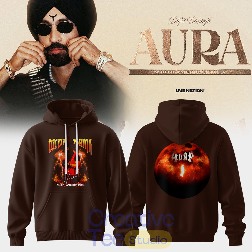 Diljit Dosanjh AURA World Tour 2026 Special Hoodie