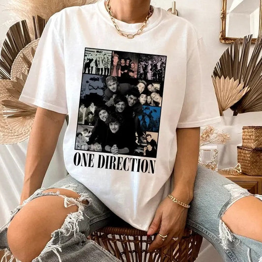 Direction Concert Shirt, 1D One Direction Band, 1D Tee, One Direction Music Country Shirt, Gift for 1D Fans Casual Cotton Casual Cotton