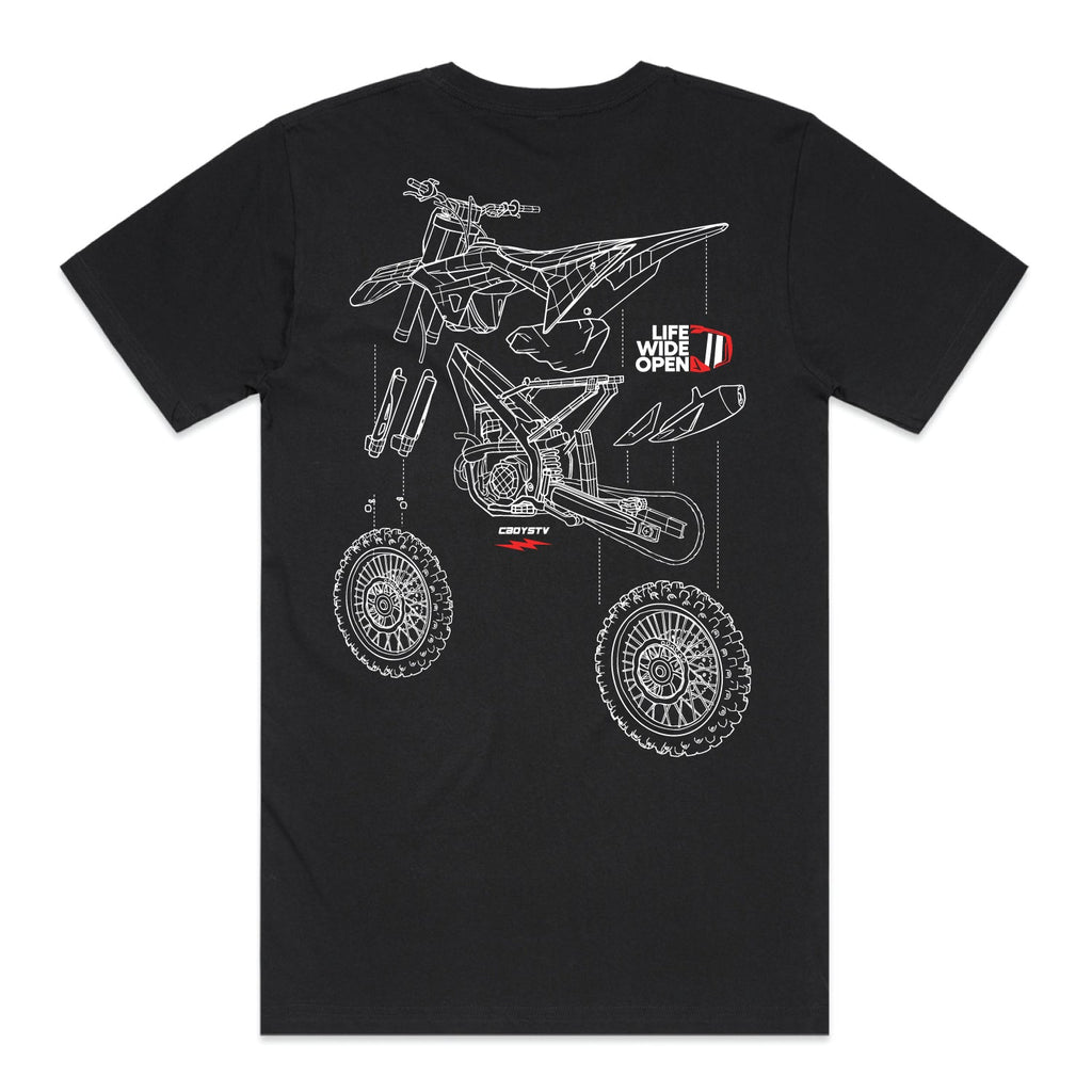 Dirtbike Blowup Tee Hoodie, Sweatshirt | CoreVibeTees.com (Image 1)