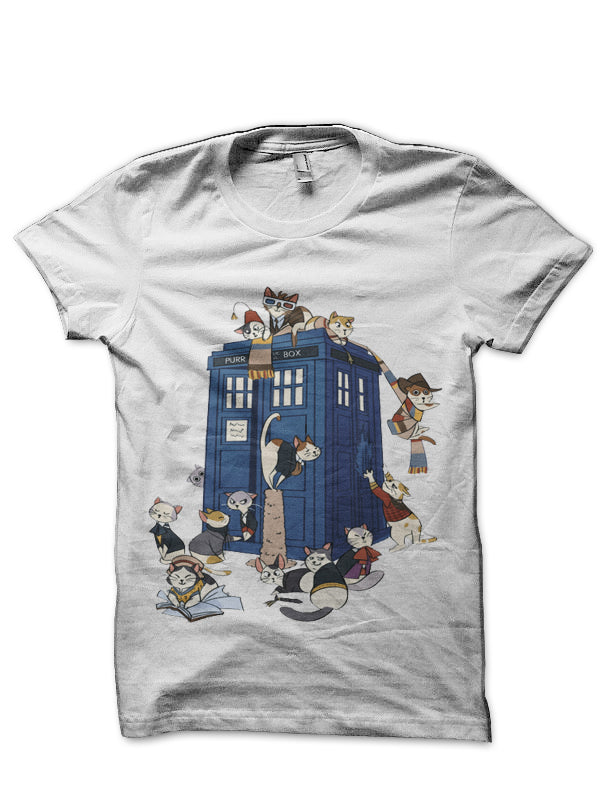 Doctor Cat White T-Shirt Hoodie, Sweatshirt | CoreVibeTees.com