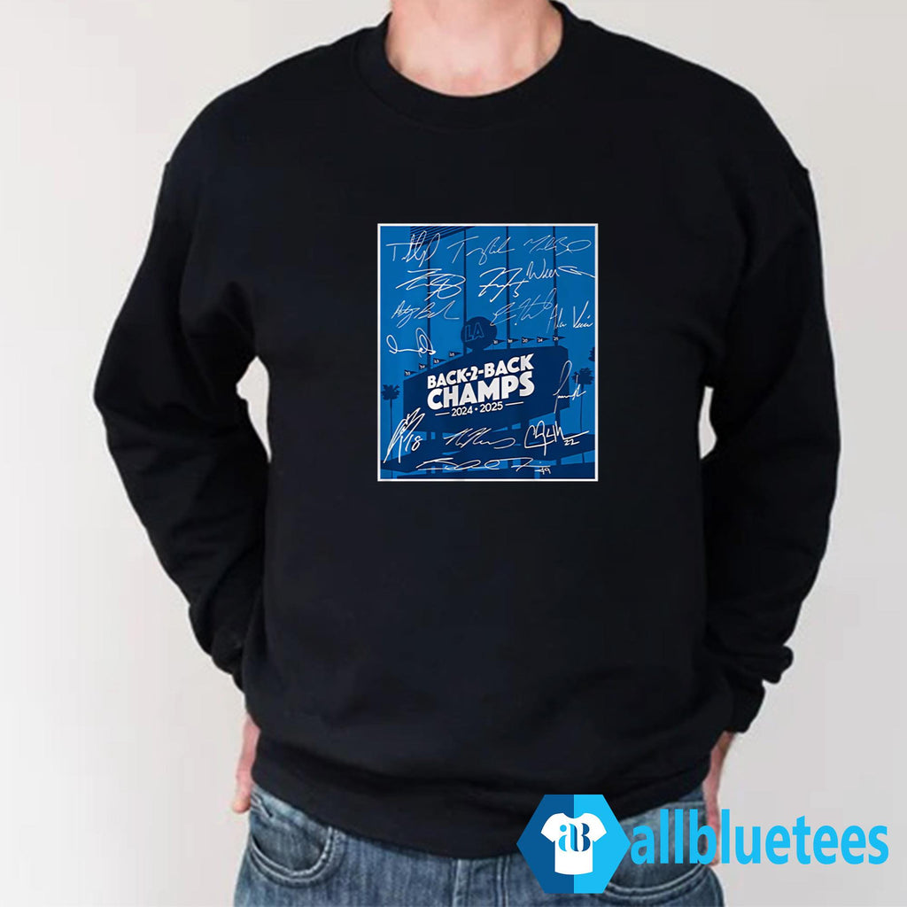 Dodgers Back 2 Back Champs Shirt