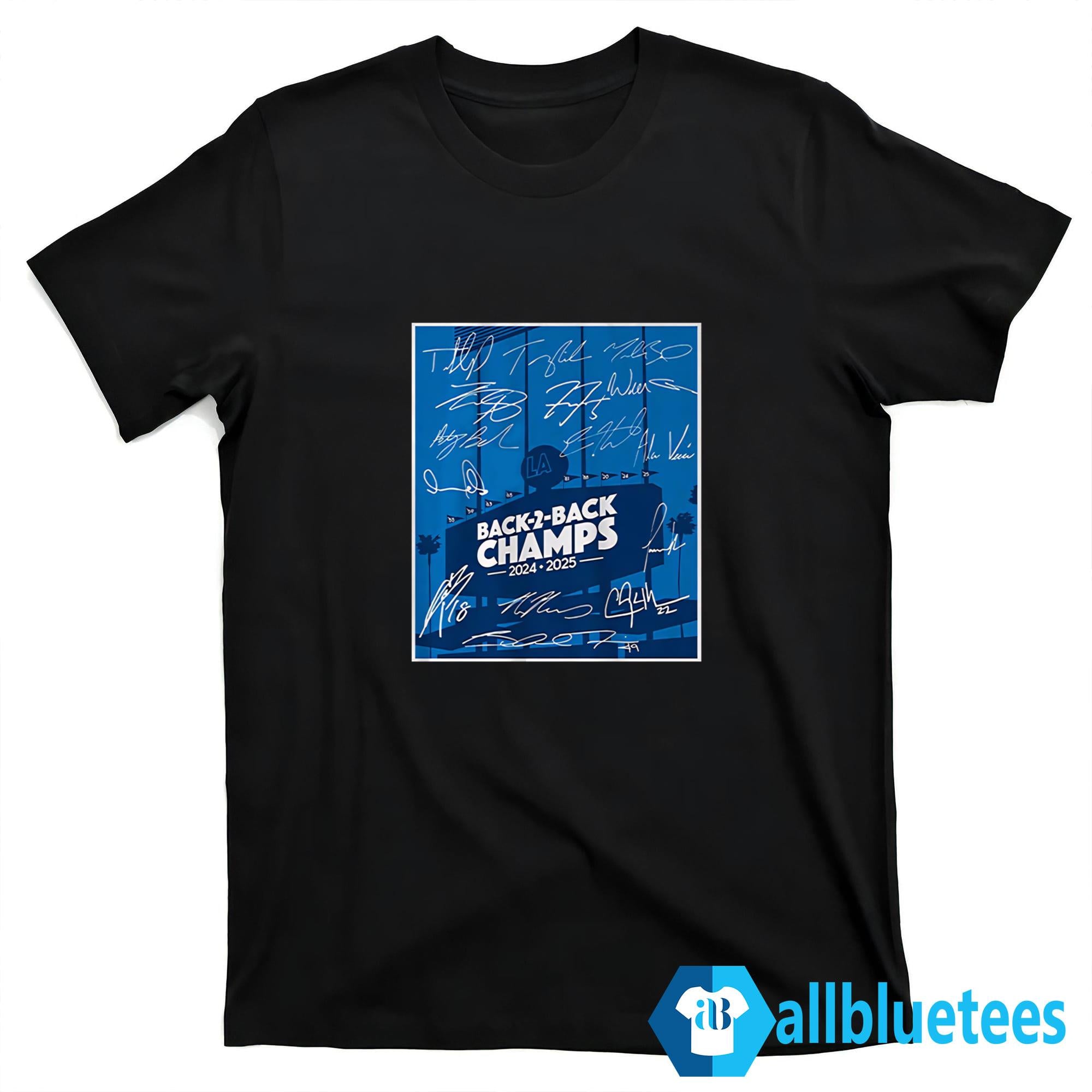 Dodgers Back 2 Back Champs Shirt