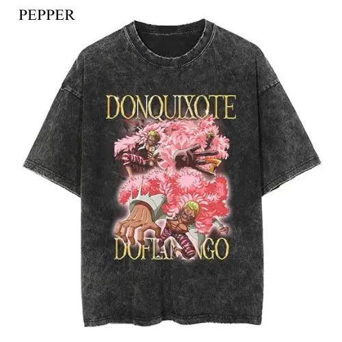 Doflamingo Monster Vintage T-Shirt, Anime Manga Unisex T-Shirt, Gift For Him Menswear Top