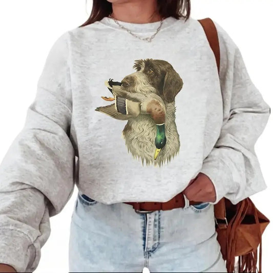 Dog Hunting Mallard Duck Sweatshirt Hello Hunting Season T-shirt, Hoodie, Lover Cotton Unisex Pullover