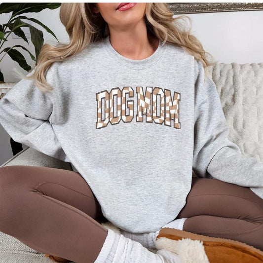 Dog Mom Sweatshirt, Dog Mom Gift Sweatshirt, Dog Mama Gift Sweatshirt, Dog Mom Retro Sweatshirt Full Color Print