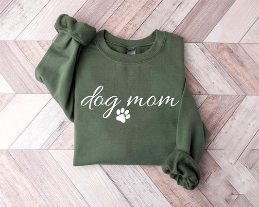 Dog Mom Sweatshirt, Dog Sweatshirt, Dog Mom Gift, Dog Paw Sweatshirt, Dog Mom, Dog Mom Sweater, Dog Mom Sweatshirt For Women, Mother's Day Gift