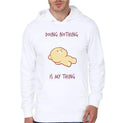 Doing Nothing Is My Thing Milk And Mocha White Hoodie T-Shirts, Sweatshirt | CoreVibeTees.com