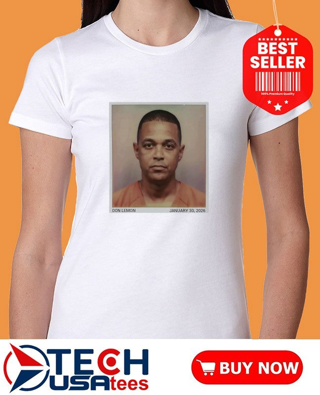 Don Lemon 2026 mugshot shirt