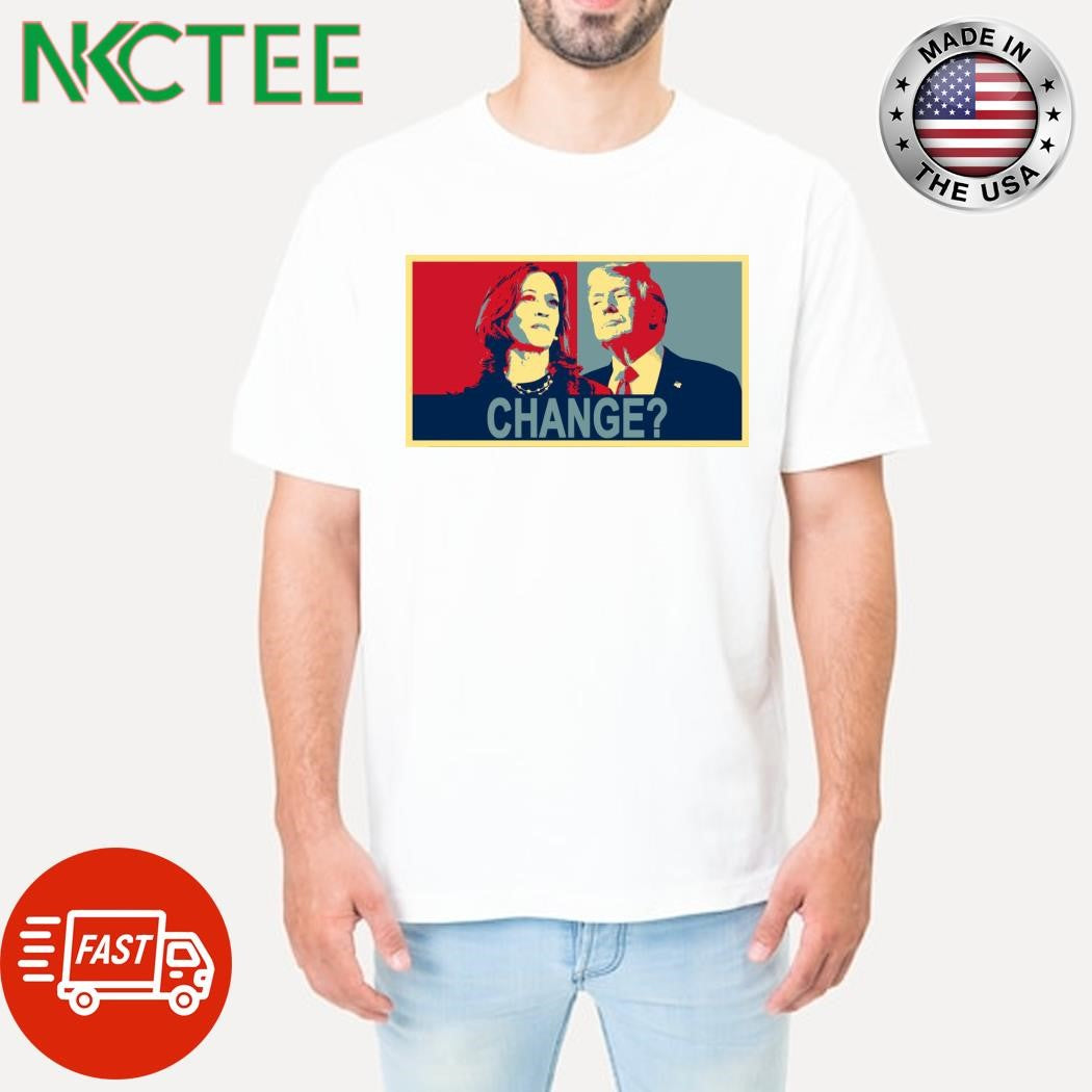 Donald Trump Kamala Harris change shirt