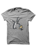 Donnie Darko / Calvin Hobbes Grey  T-Shirt Hoodie, Sweatshirt | CoreVibeTees.com