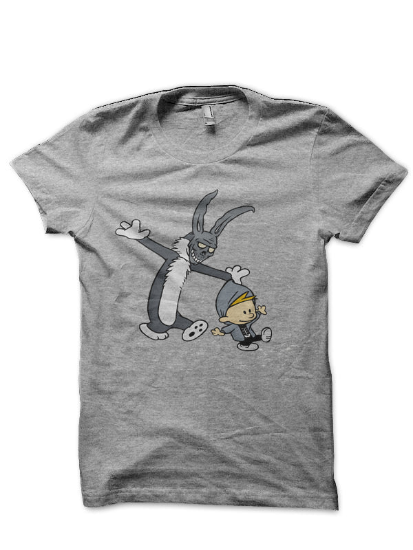 Donnie Darko / Calvin Hobbes Grey  T-Shirt Hoodie, Sweatshirt | CoreVibeTees.com