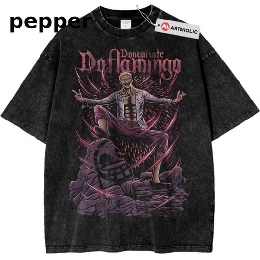 Donquixote Doflamingo Shirt, One Piece Shirt, Anime Shirt, Vintage T-Shirt