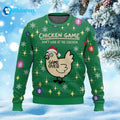 Chicken Game Don’t Look At The Chicken Ugly Christmas Sweater