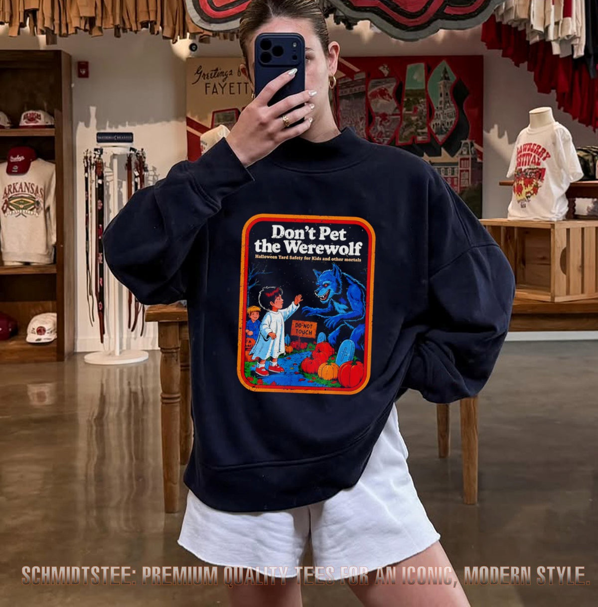 Don’t Pet the Werewolf Halloween Yard Safety for Kids and Other Mortals shirt