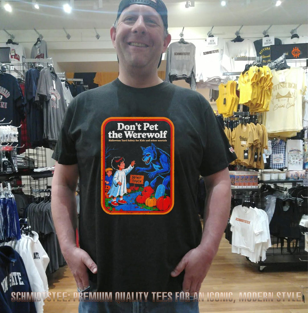 Don’t Pet the Werewolf Halloween Yard Safety for Kids and Other Mortals shirt