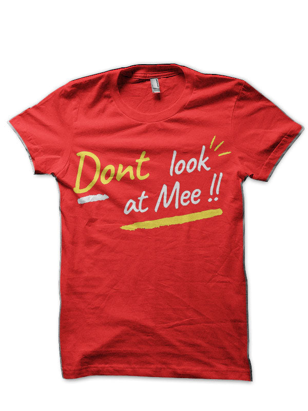 Dont look at mee Red T-Shirt Hoodie, Sweatshirt | CoreVibeTees.com