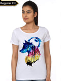 Double Exposure Wolf Girls T-Shirt Hoodie, Sweatshirt | CoreVibeTees.com