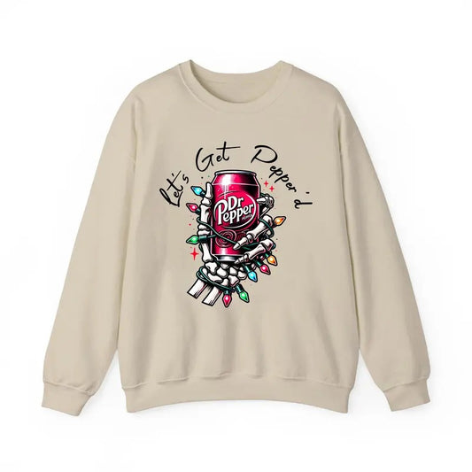 Dr. Pepper Skeleton Christmas Light Sweatshirt/Shirt/Hoodie, Retro Crewneck, Gift For Girlfriend