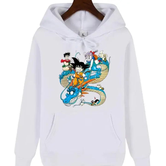 Dragon Ball Shenron Adventure Hoodie, Iconic Anime Characters & Dragon Graphic Print, Warm Casual Hoodie for Fans, Unisex Streetwear, Perfect for Autumn Winter Sweatshirt, Hoodie, Comfort Colors