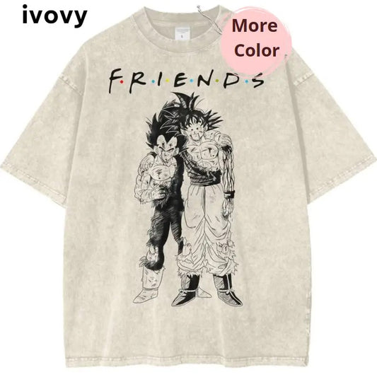 Dragon Ball Z Shirt, Son Goku & Vegeta Vintage Anime Tee, anime Graphic Tee,  vintage clothing men, anime clothing, Menswear Top Shortsleeve