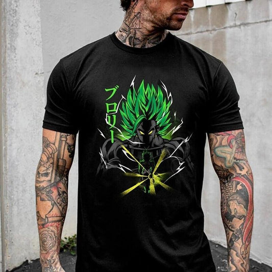 Dragon Ball Z Son Goku Anime Manga Mens Cotton shirt Unisex Full Size
