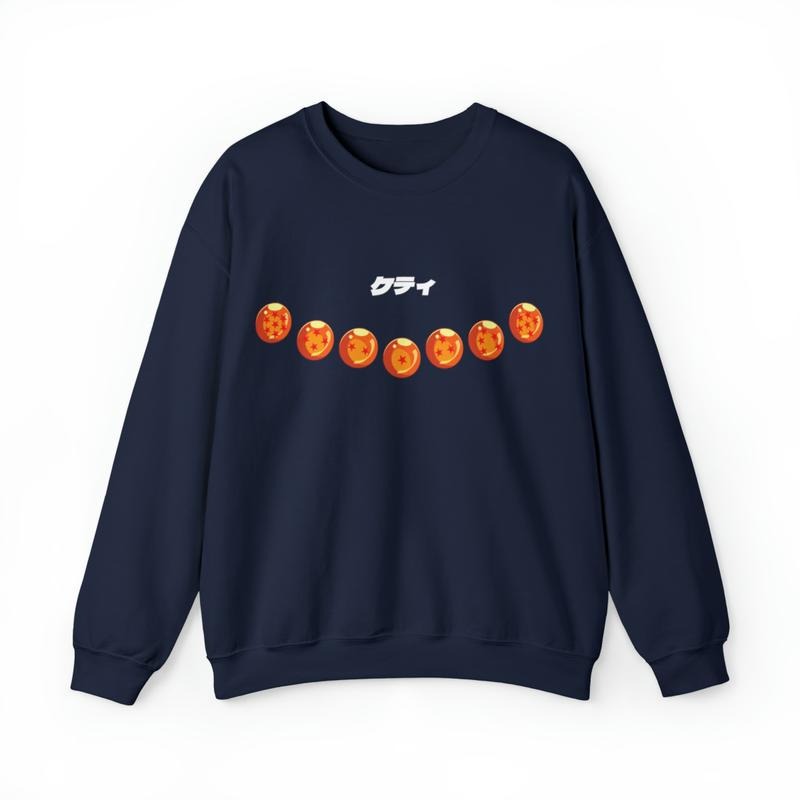 DragonBall Heavyweight Unisex Sweatshirt Anime Manga Japanese Clothing Goku Vegeta Mens Womens