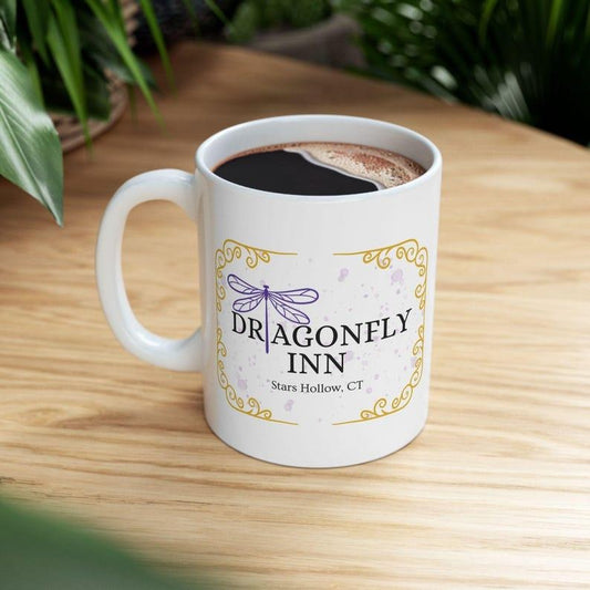 Dragonfly Inn Coffee Mug  Gilmore Fan Merch  Stars Hollow Mug  Dragonfly Inn Gift