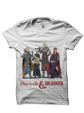 Dragons & Cheesecake White  T-Shirt Hoodie, Sweatshirt | CoreVibeTees.com