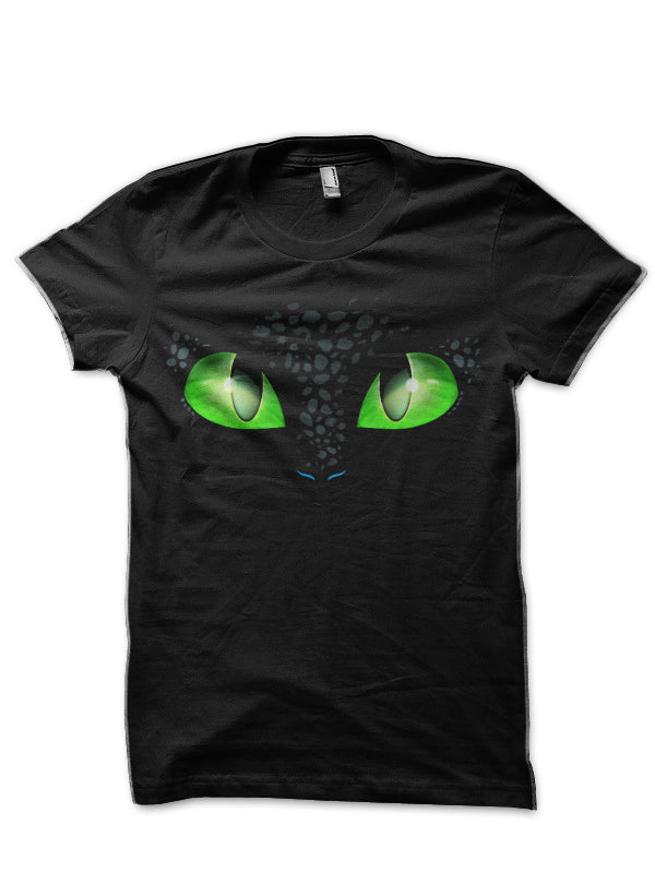 Night Fury Eyes (How to Train Your Dragon) Black T-Shirt Hoodie, Sweatshirt | CoreVibeTees.com
